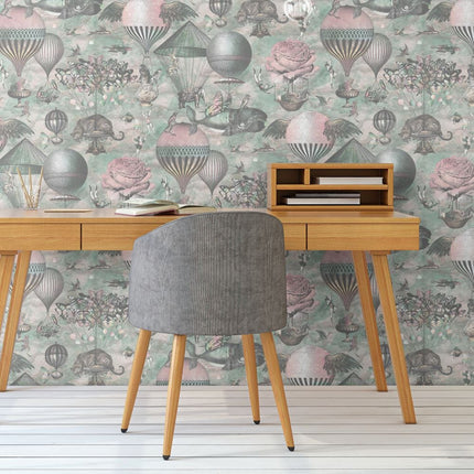 Curious Skies Pink & Aqua BMTD001/07C