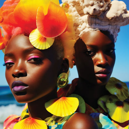 African Coral Women Beach