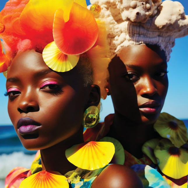 African Coral Women Beach