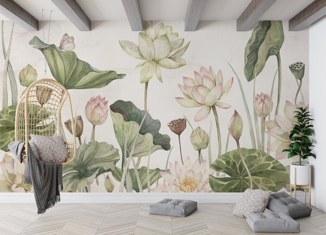 Muster 50 x 50 cm von Lovely Water Lillies 2020