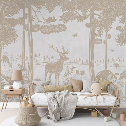 Monochrome Forest - White Vintage