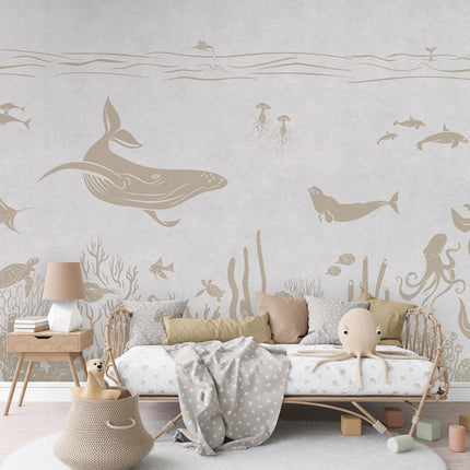 Monochrome Sea - White Vintage