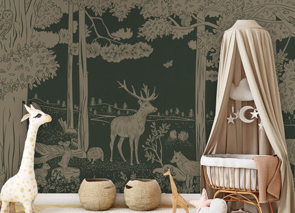 Monochrome Forest - Green Vintage