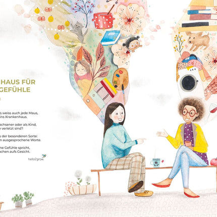 "Ein Krankenhaus für verletzte Gefühle" mit Gedicht