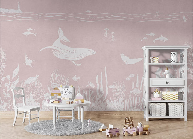 Monochrome Sea - Pink