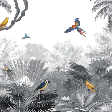 Muster 50 x 50 cm von Canopy Jungle black/white 2061