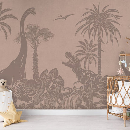 Monochrome Dino - Pink Vintage