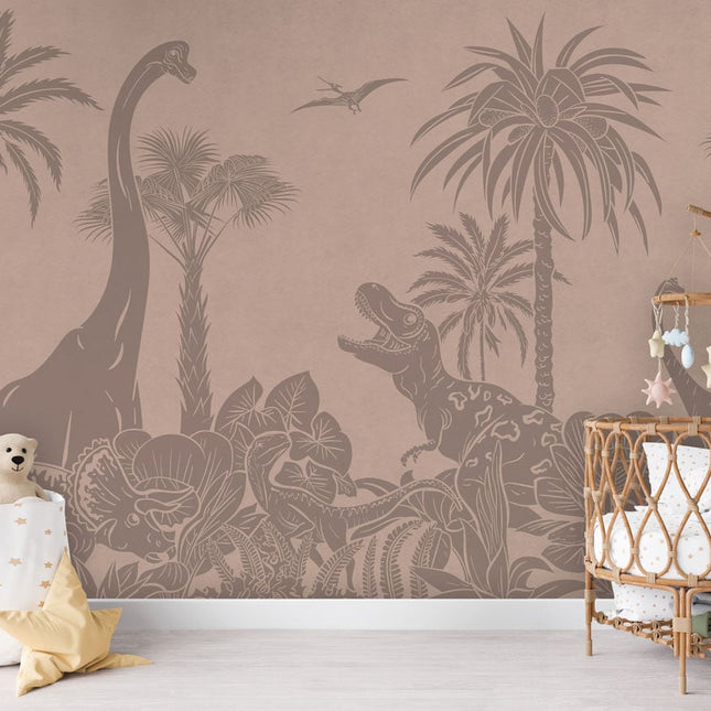 Monochrome Dino - Pink Vintage