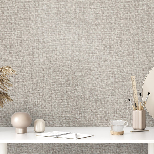 Textile Plain Light Taupe 27253-HTM