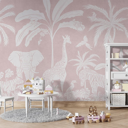 Monochrome Jungle - Pink