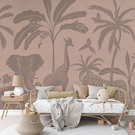 Monochrome Jungle - Pink Vintage