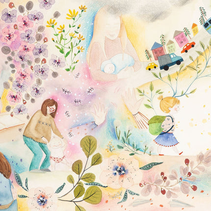 Muster 50 x 50 cm von "Dankbarkeit macht reich"