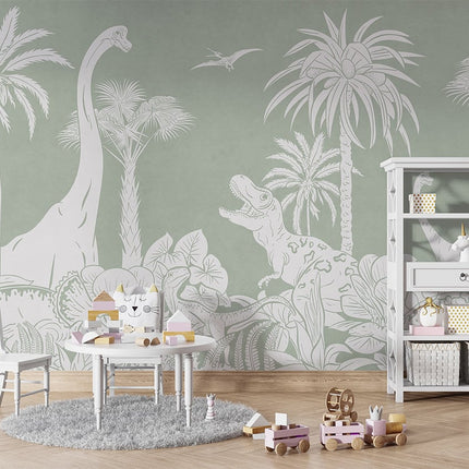 Monochrome Dino - Green