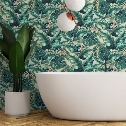 Banana Leaves Blush Pink BMTD001/06B