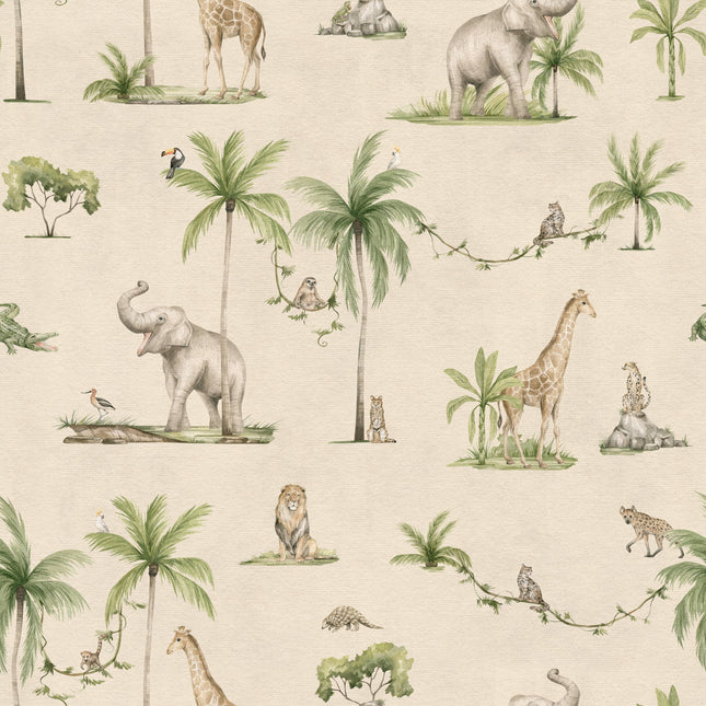 Muster 50 x 50 cm von Joyful Jungle - Sand