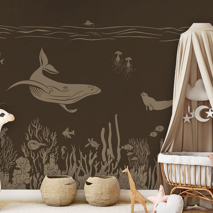 Monochrome Sea - Brown Vintage