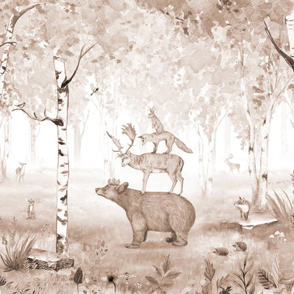 Muster 50 x 50 cm von Bear King brown 2056