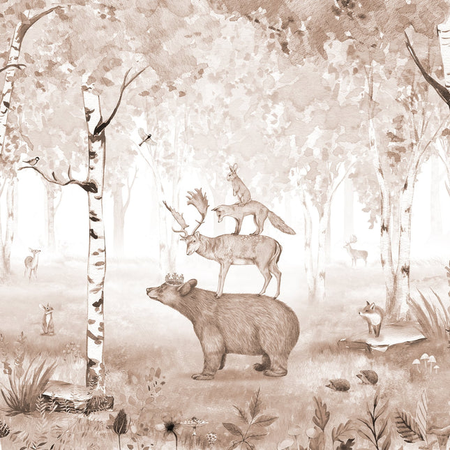 Muster 50 x 50 cm von Bear King brown 2056