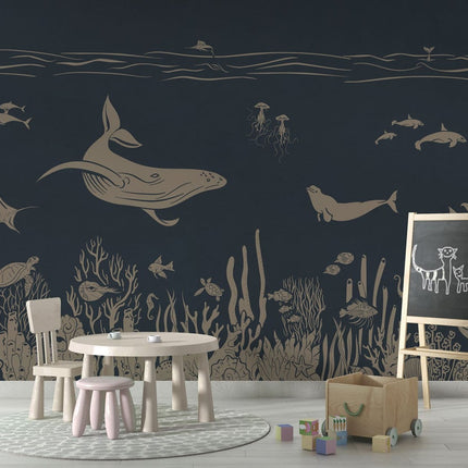 Monochrome Sea - Blue Vintage