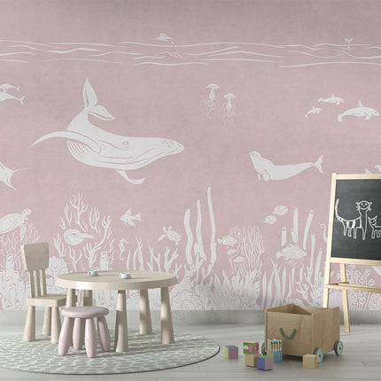 Monochrome Sea - Pink