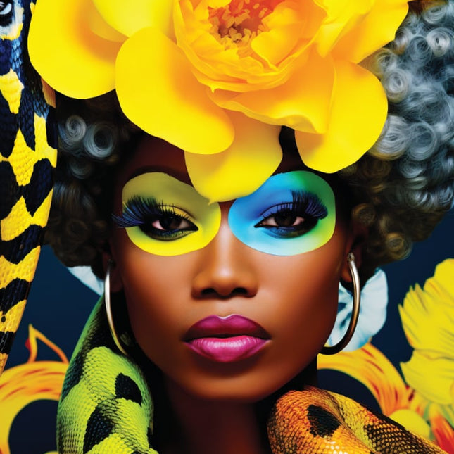 Muster 50 x 50 cm von AfroReptilianWoman HighFashion