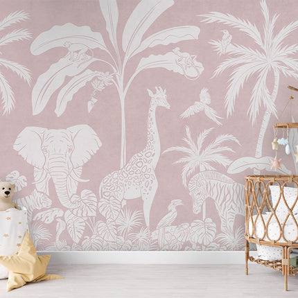 Monochrome Jungle - Pink