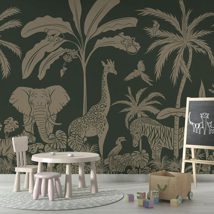 Monochrome Jungle - Green Vintage