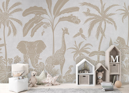 Monochrome Jungle - White Vintage