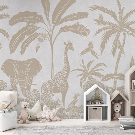 Monochrome Jungle - White Vintage