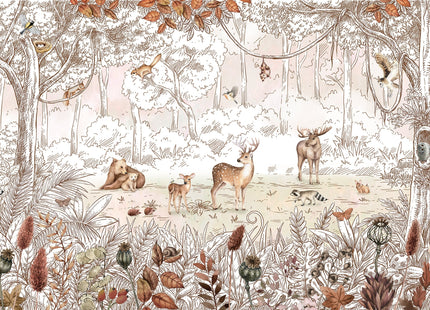 Muster 50 x 50 cm von Forest Friends Autumn 2071