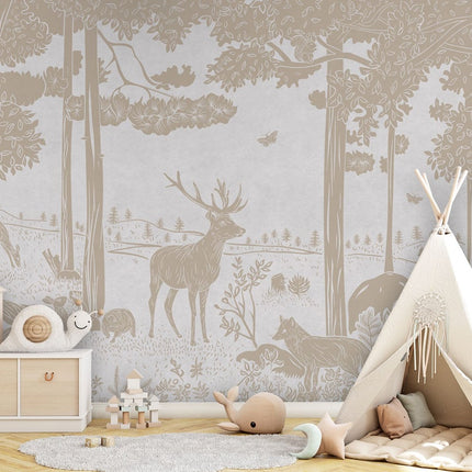 Monochrome Forest - White Vintage