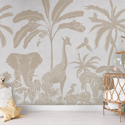 Monochrome Jungle - White Vintage