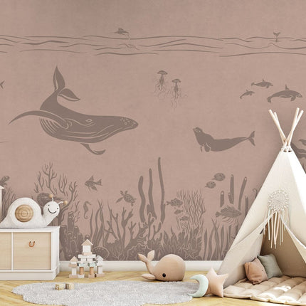 Monochrome Sea - Pink Vintage