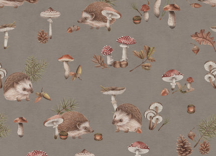 Muster 50 x 50 cm von Happy Hedgehog - Brown