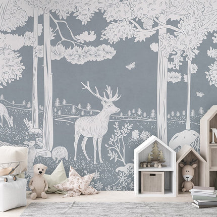 Monochrome Forest - Blue