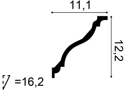 C333F Stuckleiste flexibel