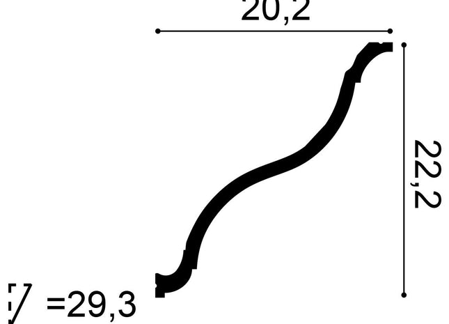 C335 Stuckleiste