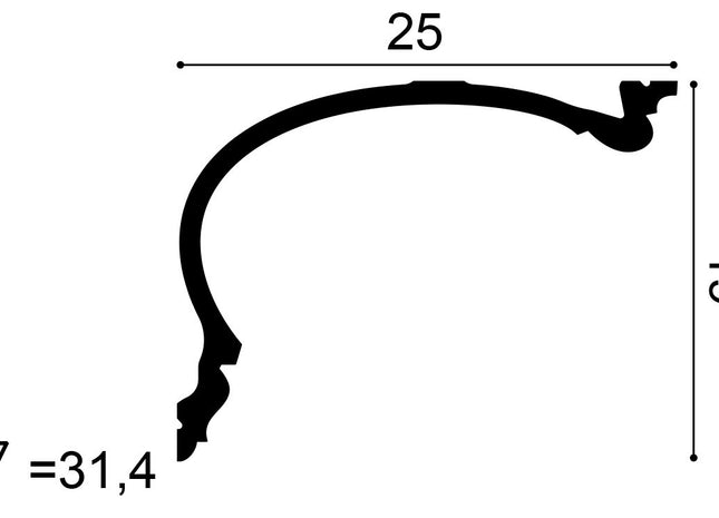 C343 Stuckleiste