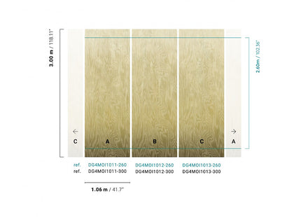 Moire gold DG4MOI1012-300