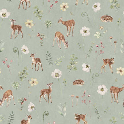 Muster 50 x 50 cm von Dancing Deer - Green
