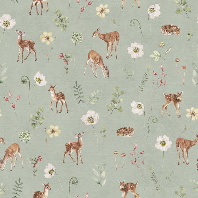 Muster 50 x 50 cm von Dancing Deer - Green