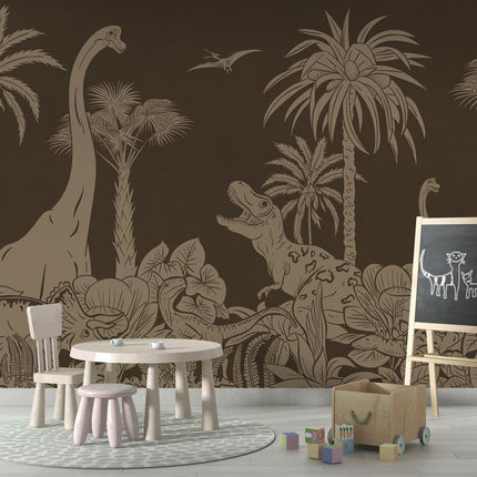 Monochrome Dino - Brown Vintage