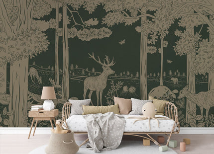 Monochrome Forest - Green Vintage