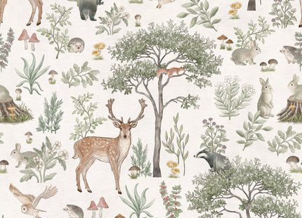 Muster 50 x 50 cm von Fantastic Forest - White