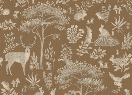 Muster 50 x 50 cm von Fantastic Forest - Vintage Brown