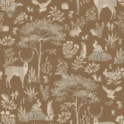 Muster 50 x 50 cm von Fantastic Forest - Vintage Brown