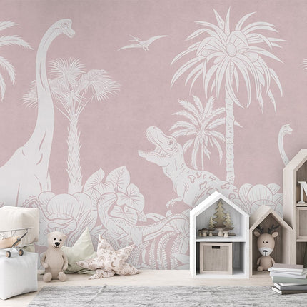 Monochrome Dino - Pink