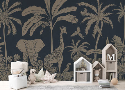 Monochrome Jungle - Blue Vintage