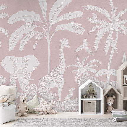 Monochrome Jungle - Pink