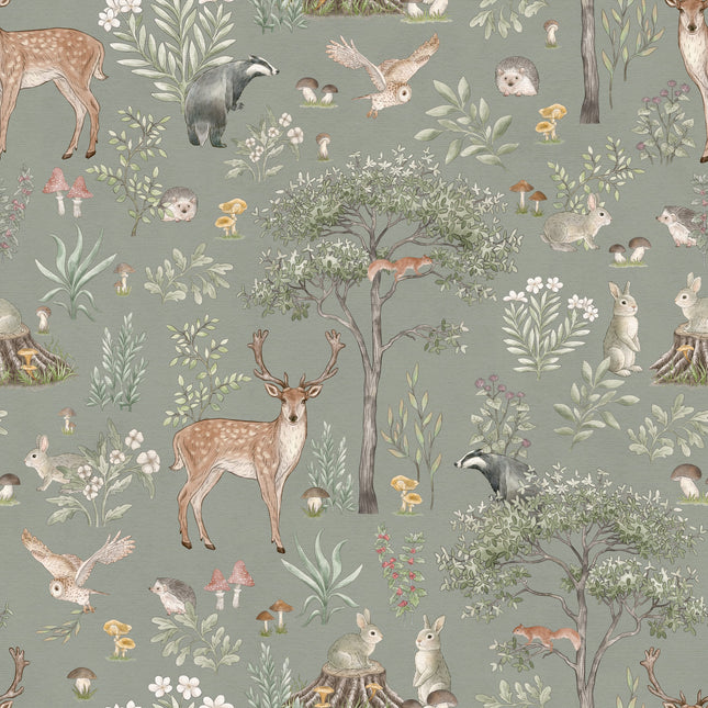 Muster 50 x 50 cm von Fantastic Forest - Green